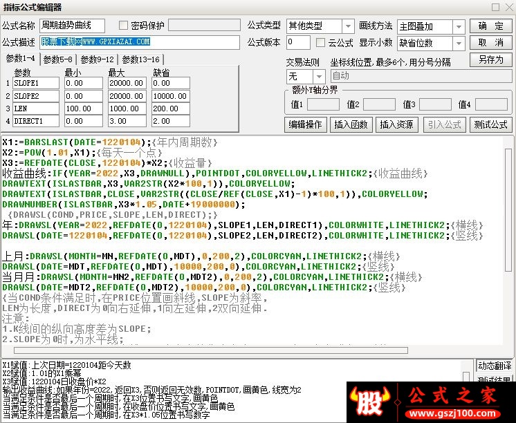 通达信周期趋势曲线主图指标