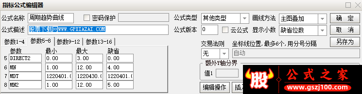 通达信周期趋势曲线主图指标
